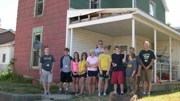 "Volunteers working hard" Photo courtesy of Home Savers of Delaware County