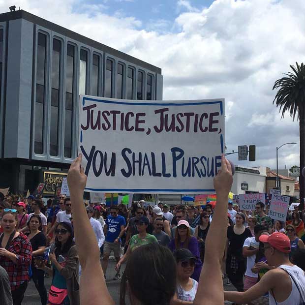 Justice sign