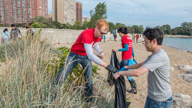 "Volunteers of the Alliance for the Great Lakes" Photo courtesy of Lloyd Degrane and the Alliance for the Great Lakes