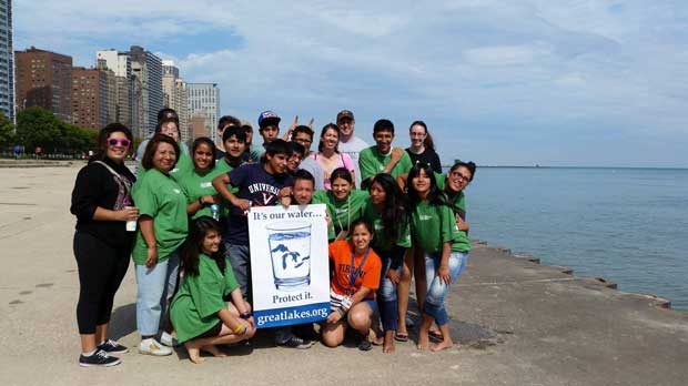 "Group of Volunteers of the Alliance for the Great Lakes" Photo courtesy of Lloyd Degrane and the Alliance for the Great Lakes