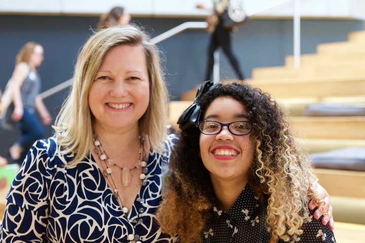 " Student & Keren Taylor" Photo Courtesy of: WriteGirl.