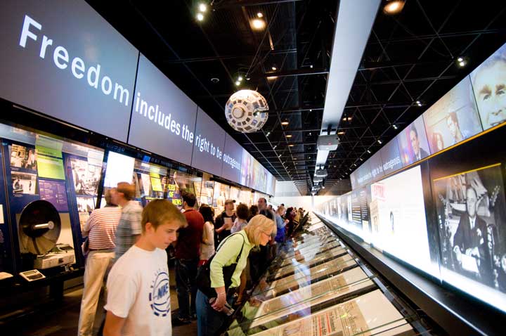 "News Corporation News History Gallery, Credit: Sam Kittner/Newseum" Photo Courtesy of: Newseum.