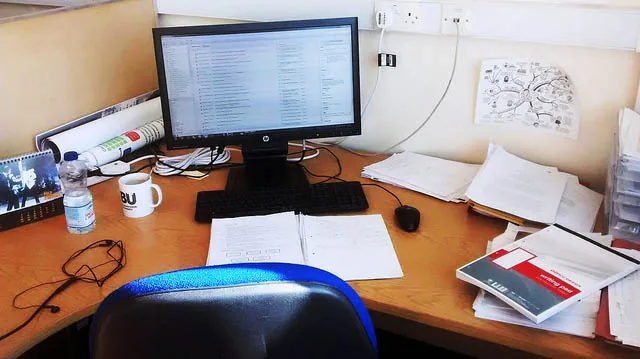 "April 30th - My desk" by Manuel Martín licensed under CC BY 2.0