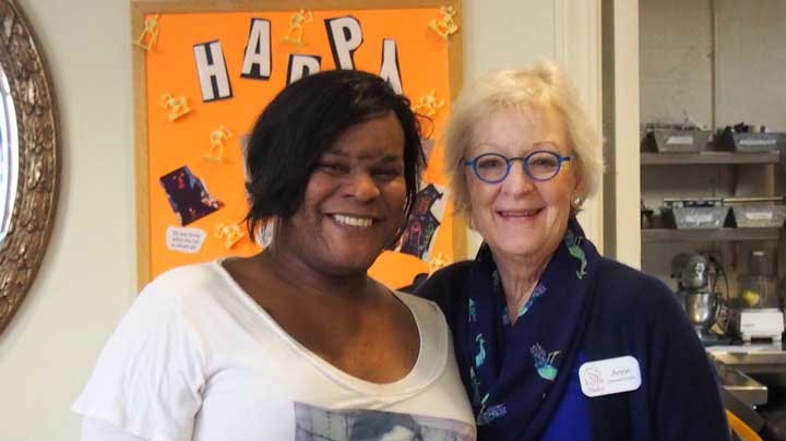 "Gimbel and resident" Photo Courtesy of: Maitri