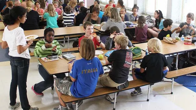 "middle school lunch room" by woodleywonderworks licensed under CC BY 2.0