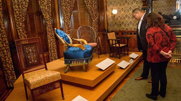 "Visitors at the Richard H. Driehaus Museum" Photo courtesy of Richard H. Driehaus Museum.