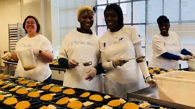 "Volunteering at moveable feast" Photo courtesy of Moveable Feast.