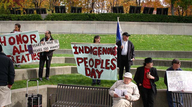 "Indigenous Peoples Day" by Robbt licensed under CC BY 2.0