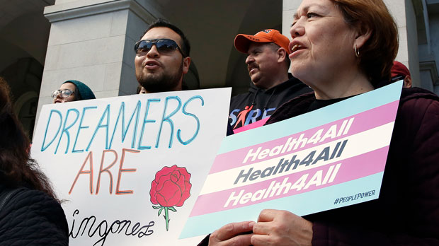 Supporters of proposals to expand California's government-funded health care