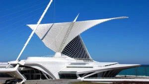 "Quadracci Pavilion, Milwaukee Art Museum" by O Palsson licensed under CC BY 2.0