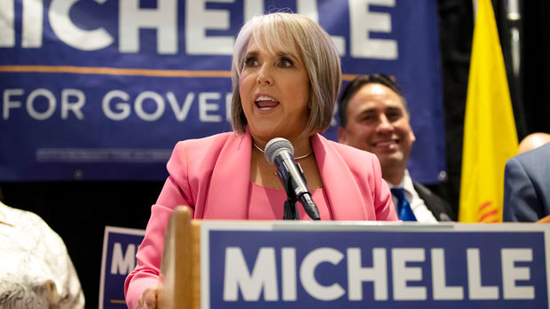 Re-elected New Mexico Gov. Michelle Lujan Grisham