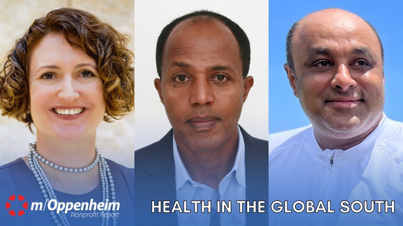 Traci L. Baird, President & CEO of EngenderHealth; Dr. Mesfin Teklu Tessema, Senior Technical Director, Health, of the International Rescue Committee; & Dr. Dennis Cherian, AVP & Senior Technical Director for Health and Nutrition of Corus International.