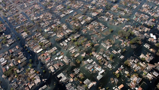 Homes remain surrounded by floodwaters