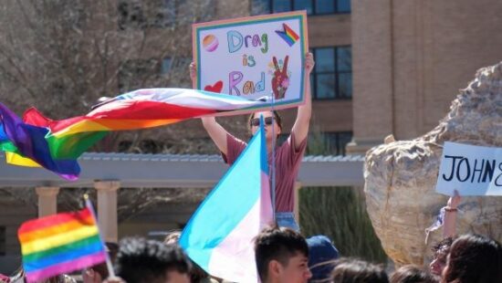 People gather to protest