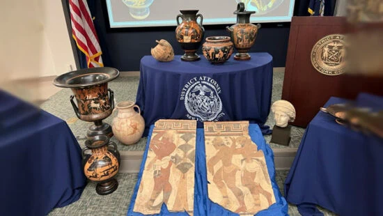 antiquities returned from the United States to Italy